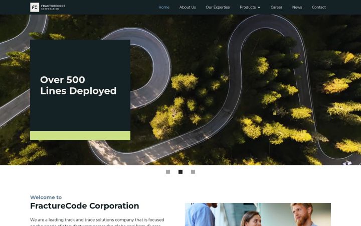 Screenshot of fracturecode.com