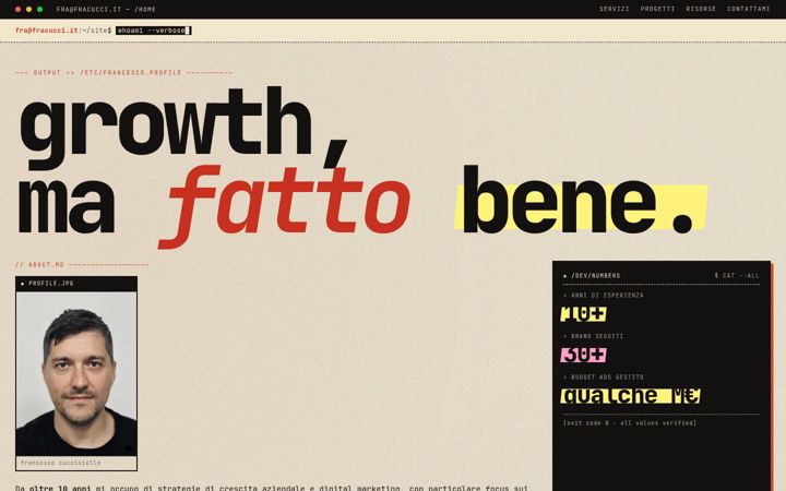 Screenshot of fracucci.it