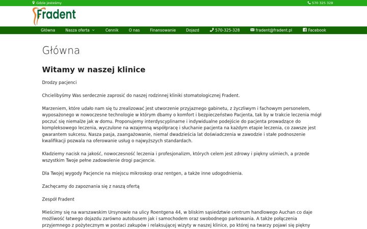 Capture d'écran de fradent.pl