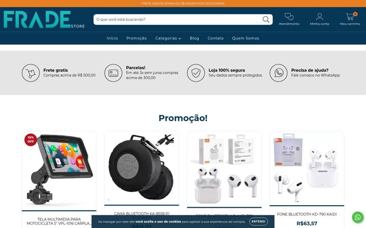 Ekrānuzņēmums no fradestore.com.br