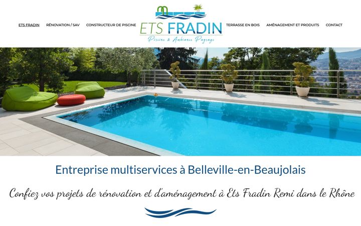 Screenshot of fradin-piscine.fr