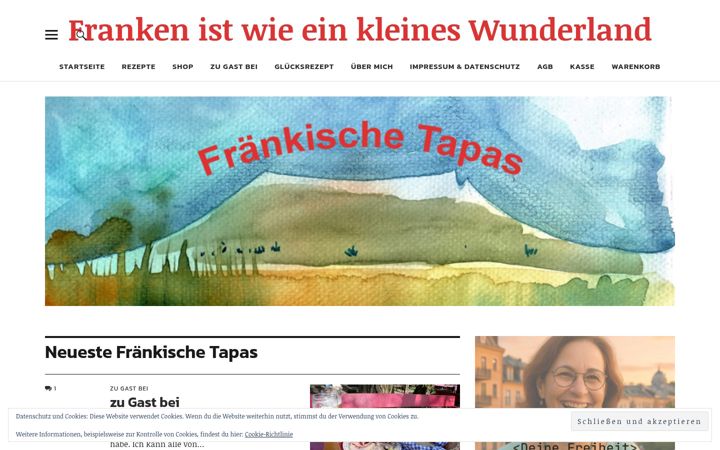 Screenshot του fraenkische-tapas.de