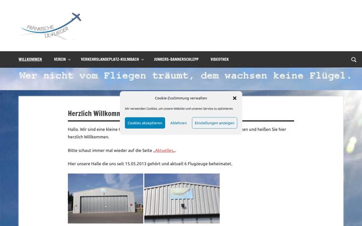 Screenshot του fraenkische-ul-flieger.de