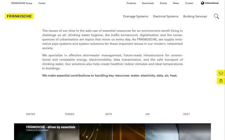 Screenshot of fraenkische.com