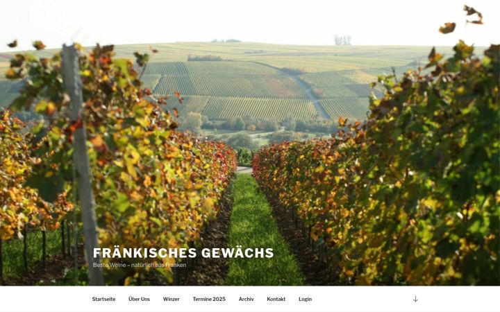 Screenshot of fraenkisches-gewaechs.de