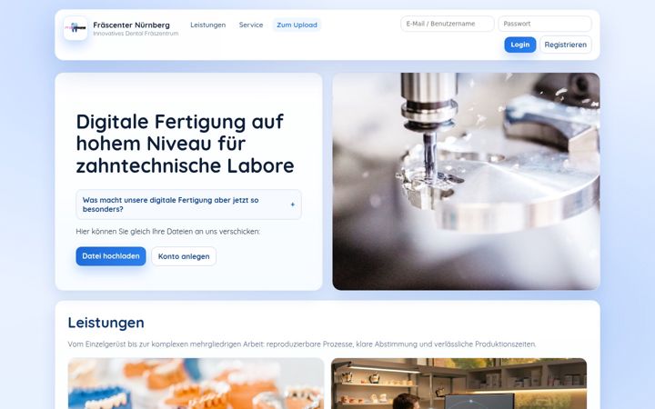 Screenshot of fraescenter-nuernberg.de
