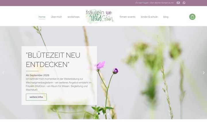 Screenshot di fraeulein-wildgruen.de