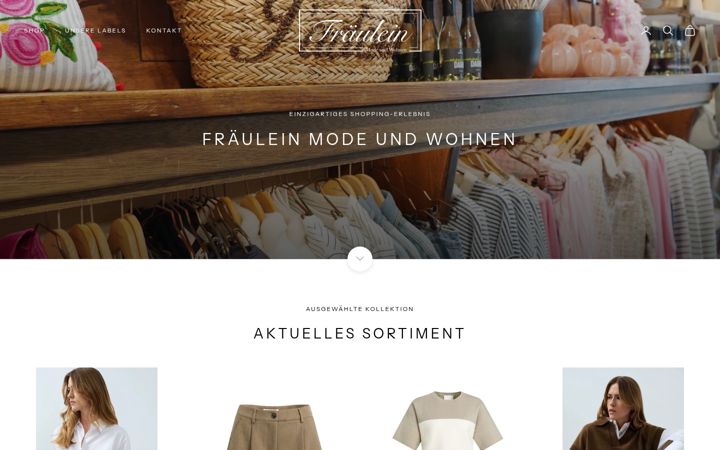 Screenshot of fraeulein.shop