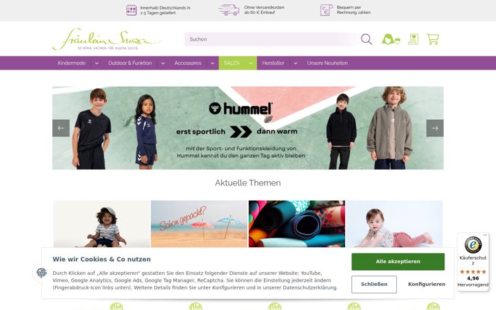 Screenshot of fraeuleinsuza-shop.de