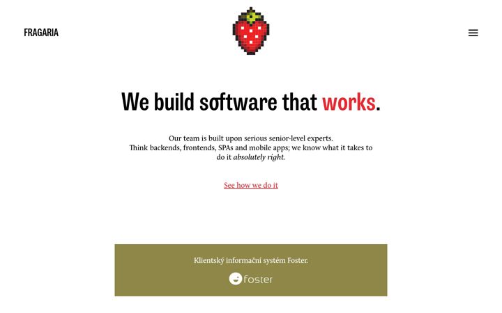 Screenshot of fragaria.cz