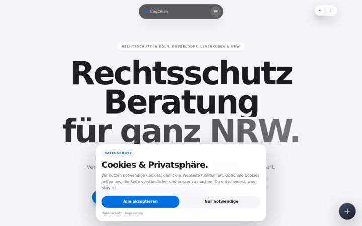 Screenshot of fragcihan.de