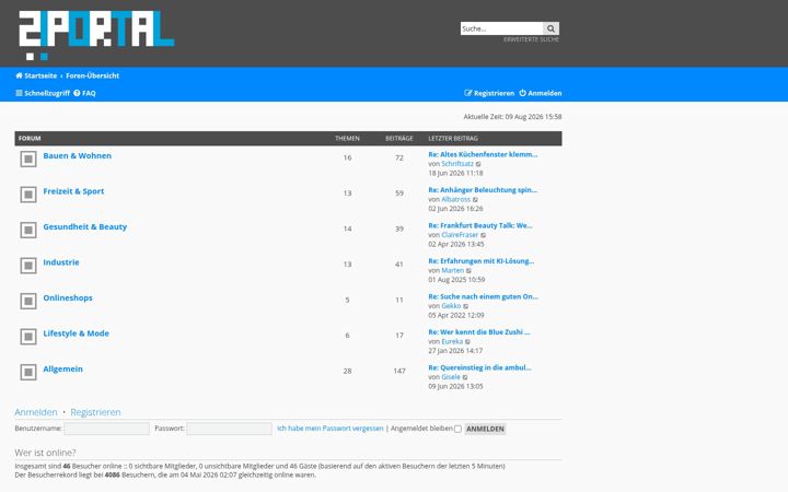 Screenshot of frage-antwort-portal.com
