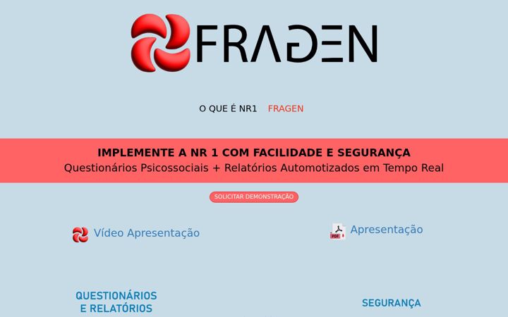 Screenshot of fragen.com.br