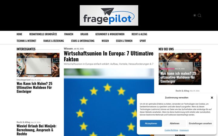 Screenshot of fragepilot.de