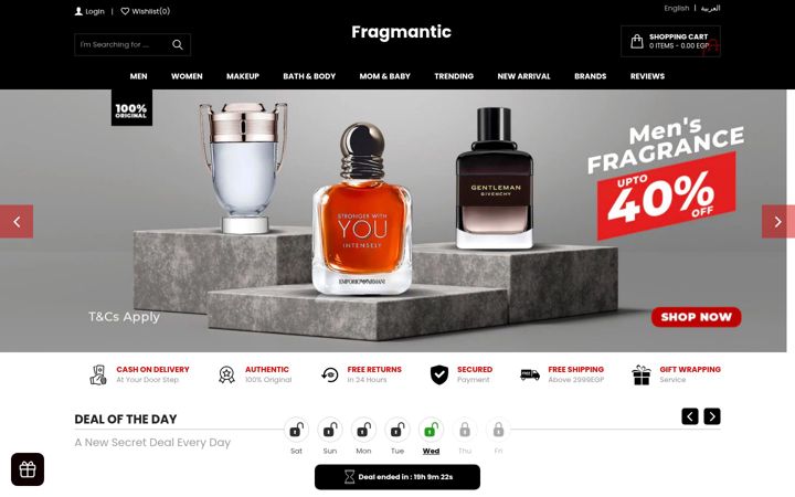 Screenshot of fragmantic.com