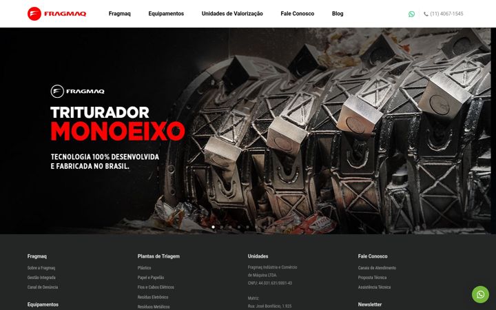 Screenshot of fragmaq.com.br