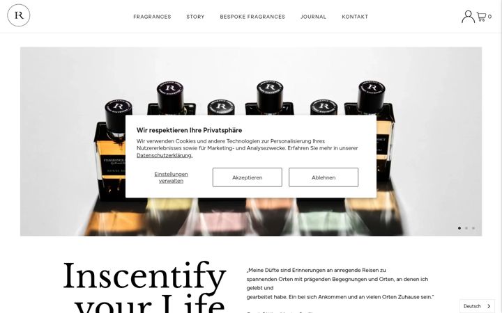 Screenshot of fragrance-addict.de