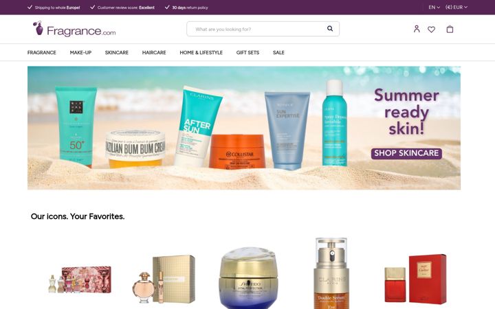 Screenshot of fragrance.com