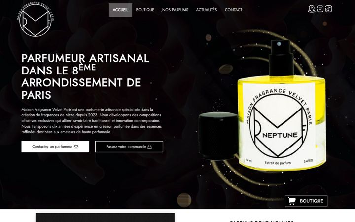 Screenshot of fragrancevelvetparis.fr