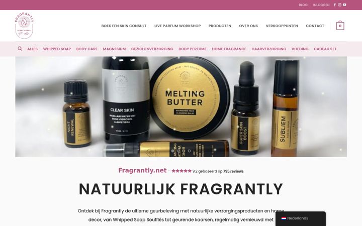 Screenshot of fragrantly.net