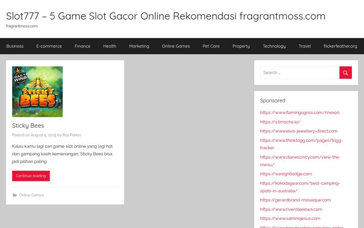 Screenshot of fragrantmoss.com