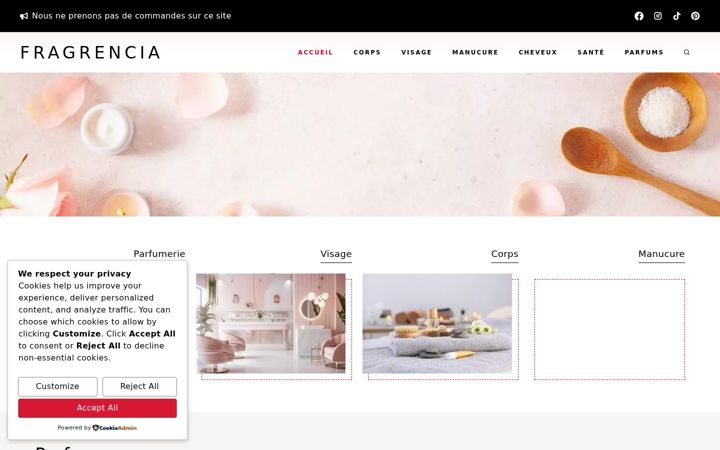 Screenshot of fragrencia.com