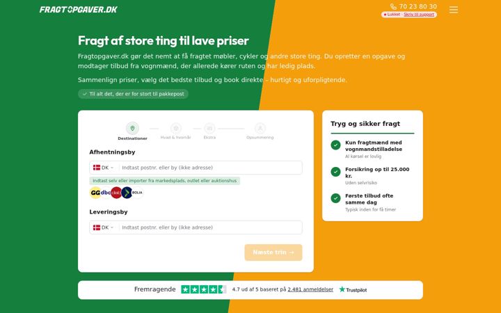 Screenshot of fragtopgaver.dk