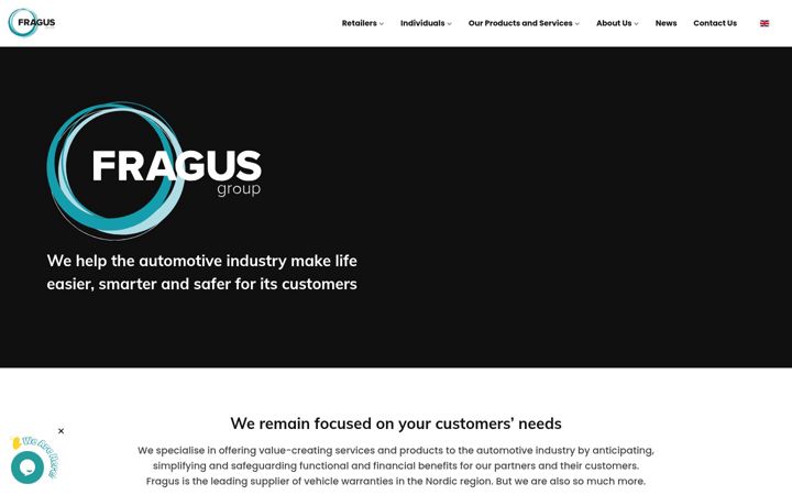 Screenshot of fragus.com