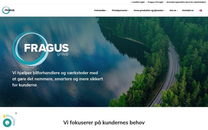 Screenshot of fragus.dk