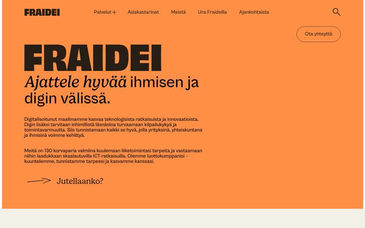 Screenshot of fraidei.fi