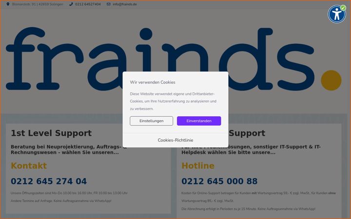 Screenshot of frainds.de