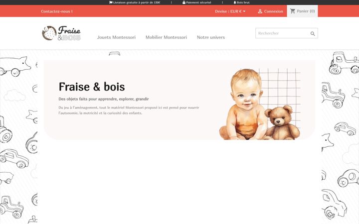 Screenshot of fraise-et-bois.fr