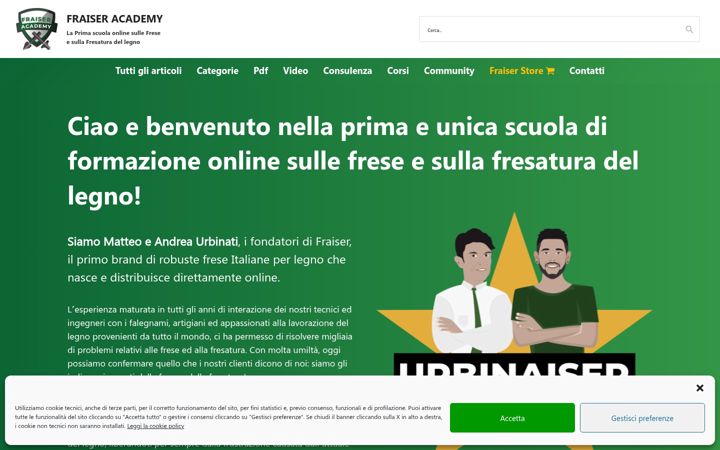 Zrzut ekranu fraiseracademy.it