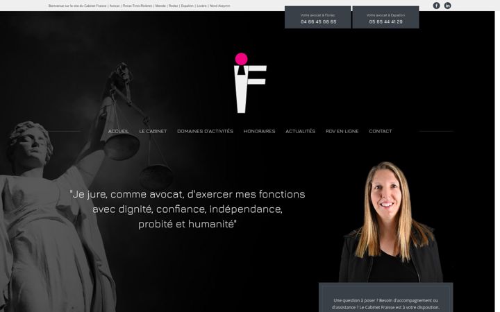 Screenshot of fraisse-avocat.fr