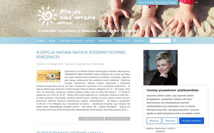 Screenshot of frajdanadmorzem.pl