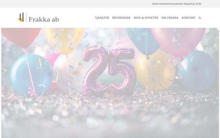 Screenshot of frakka.se