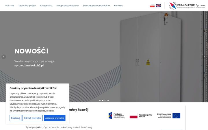 Screenshot of frakoterm.pl