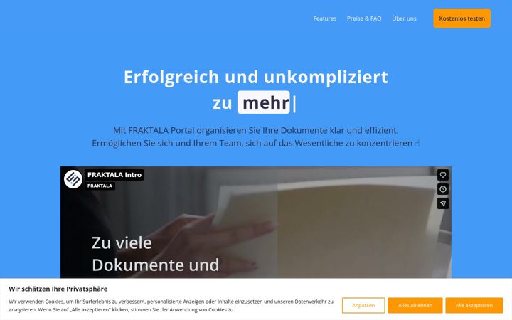 Screenshot of fraktala.ch