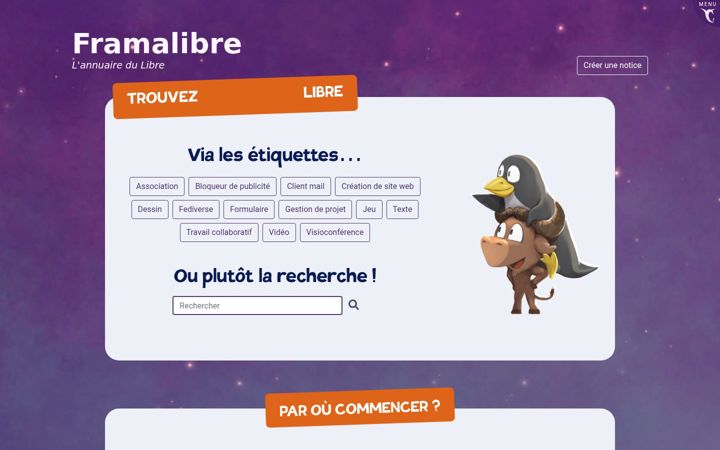 Screenshot of framalibre.org