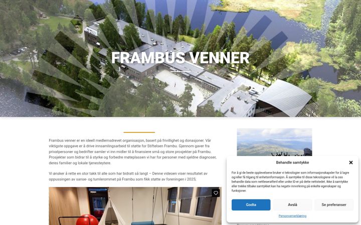 Screenshot of frambusvenner.no
