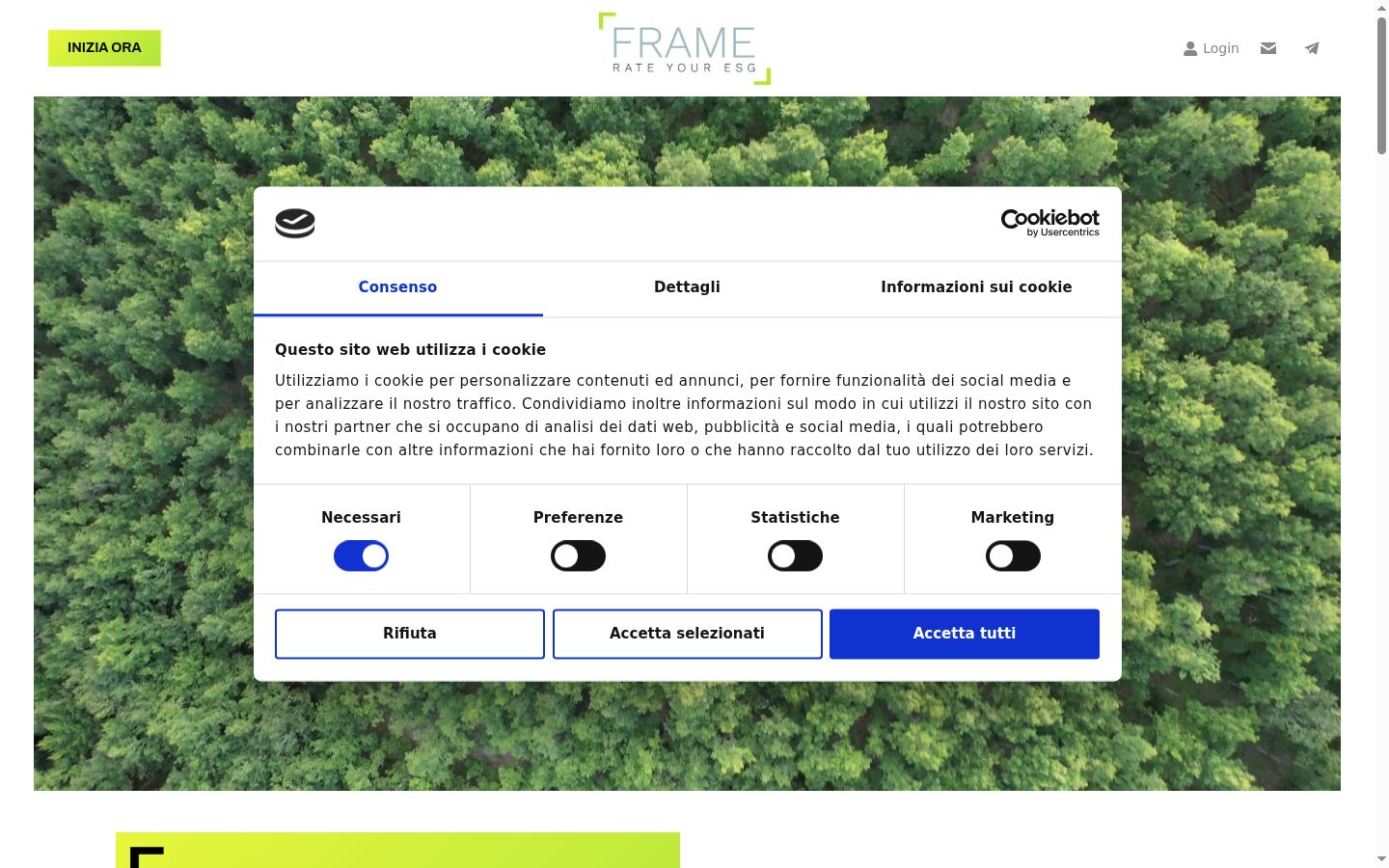 Zrzut ekranu banera zgody wyświetlanego przed jakąkolwiek interakcją