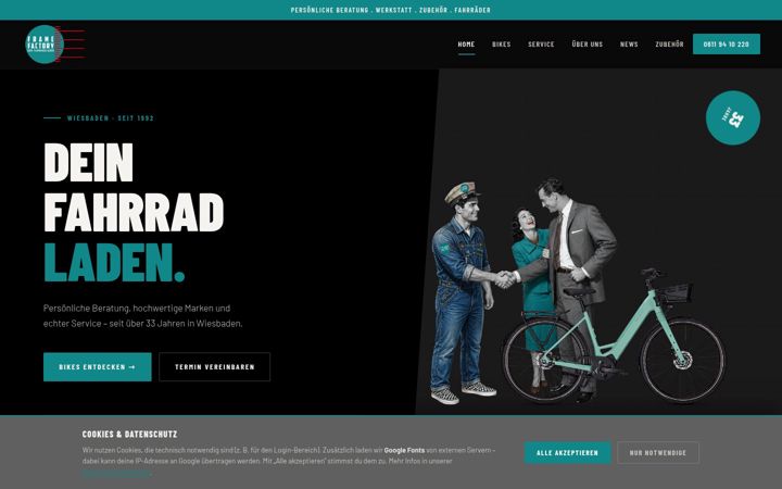 Screenshot of frame-factory.de