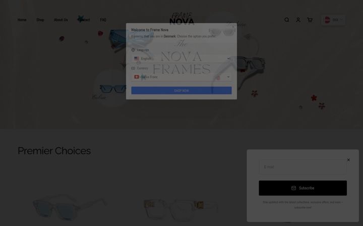 Screenshot of frame-nova.com