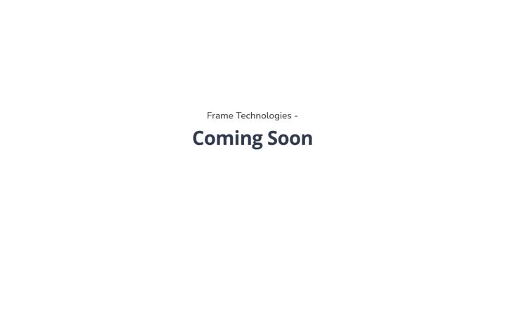 Screenshot of frame.technology