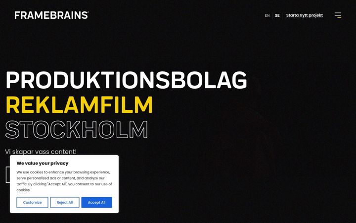 Screenshot of framebrains.com