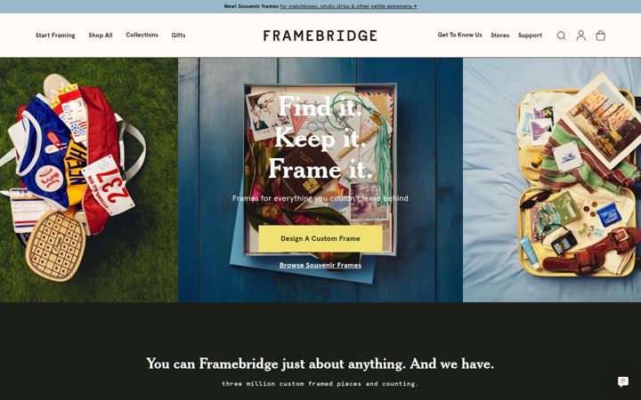 Screenshot of framebridge.com