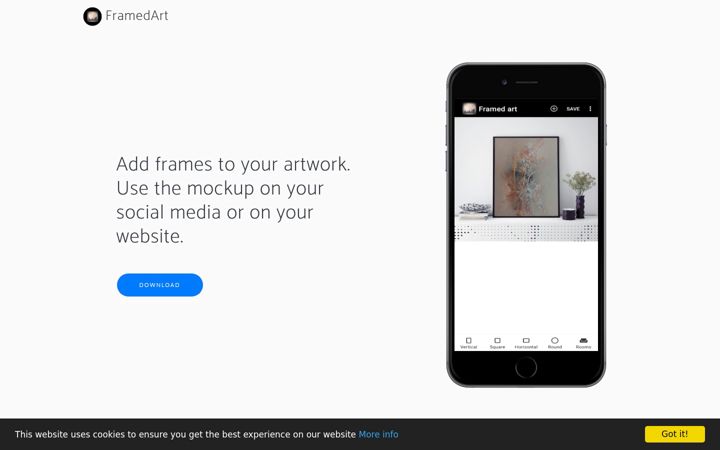 Screenshot of framedart.app