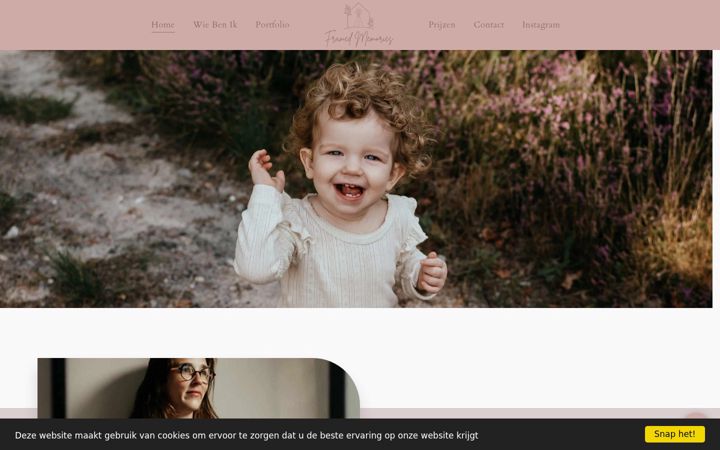 Screenshot of framedmemories.be