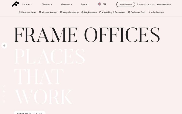 Screenshot van frameoffices.com