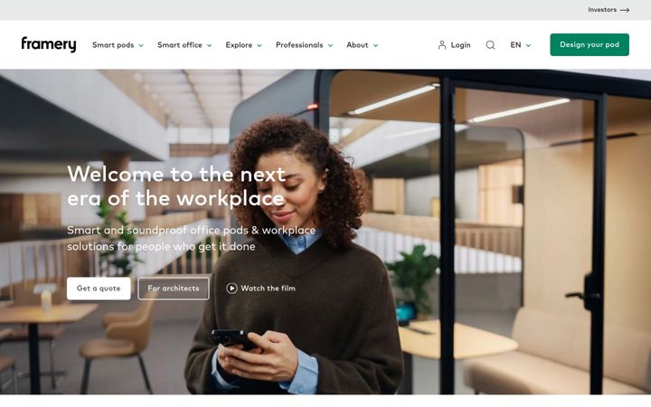 Screenshot of framery.com